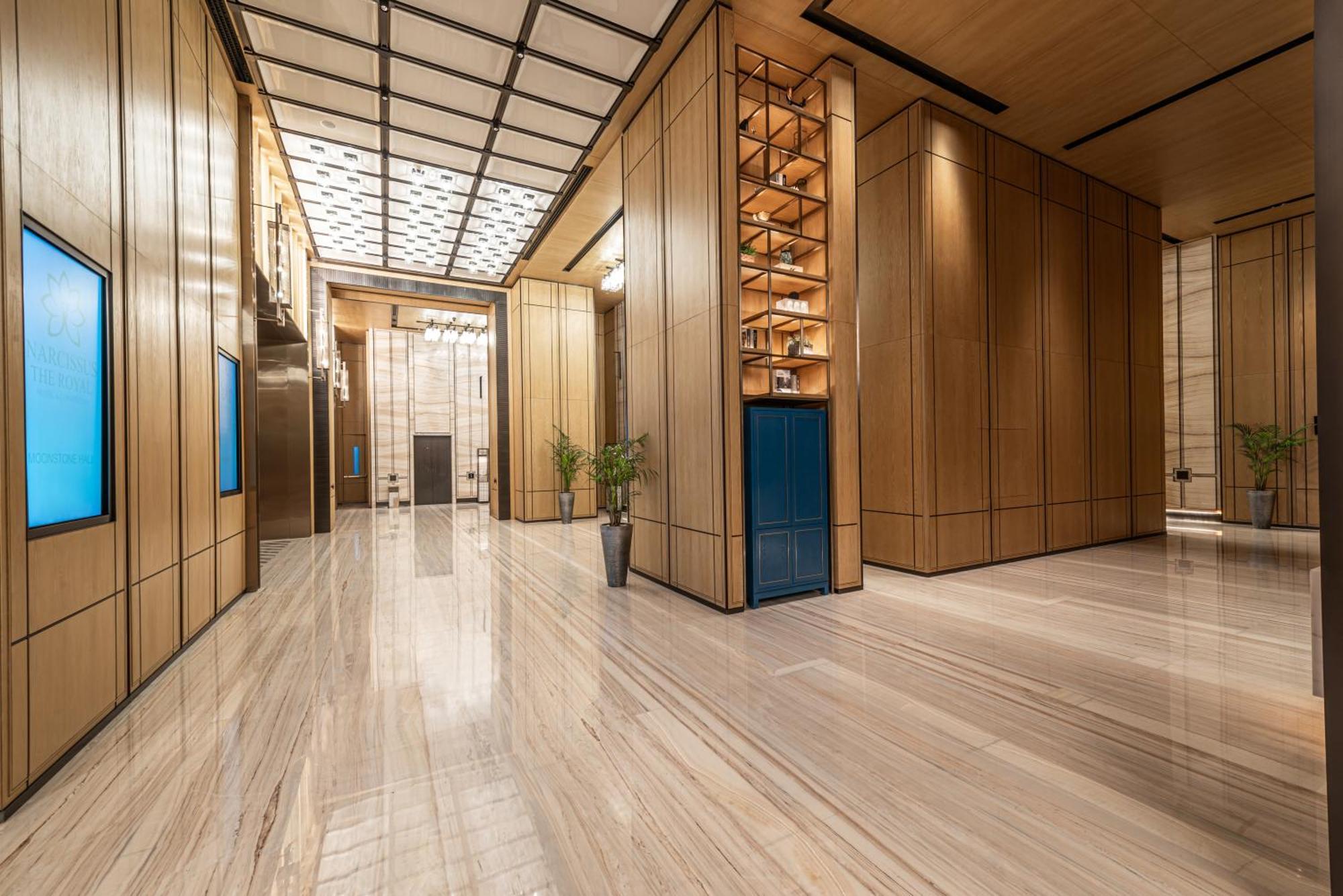 Narcissus The Royal Hotel Riaad Buitenkant foto 3D rendering of a hotel lobby